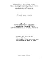 Phương pháp giúp học sinh vẽ tranh đề tài, lồng ghép chương trình giáo dục địa phương 