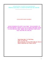 Kinh nghiệm tổ chức dạy học ngoại khóa về chủ đề phòng chống tội phạm xã hội ở trường THCS dân tộc nội trú bá thước 