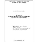 Hình thành kĩ năng sử dụng bản đồ, lược đồ cho học sinh THCS 