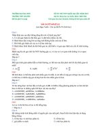 Giải chi tiết đề thi thử môn sinh đh vinh