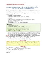 Van dung linh hoat cac dinh luat bao toan phat hien diem dac biet cua cac peptit