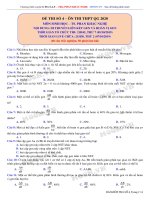 KIỂM TRA số 4 đề DI TRUYỀN LIÊN kết GEN và HOÁN vị GEN 