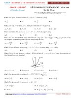 ĐỀ KHẢO sát GIỮA kì i 