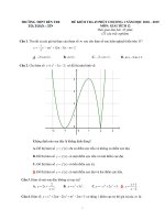 de kiem tra 45 phut chuong 1 giai tich 12 nam 2018 2019 truong thpt ben tre vinh phuc 