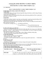 Hệ thống kiến thức sinh học 11 HK2