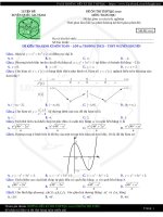 ĐỀ KIỂM TRA ĐỊNH kì môn TOÁN – lớp 12 TRƯỜNG THCS – THPT NGUYỄN KHUYẾN 
