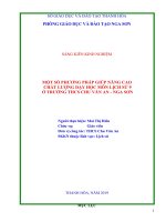 Một số phương pháp nâng cao chất lượng dạy học môn lịch sử ở trường THCS chu văn an  nga sơn 