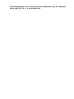 Một số biện pháp giáo dục kĩ năng sống cho học sinh lớp 6 trường phổ thông dân tộc nội trú trung học cơ sở huyện quan hóa 