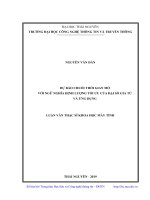 Dự báo chuỗi thời gian mờ với ngữ nghĩa định lượng tối ưu của đại số gia tử và ứng dụng (Luận văn thạc sĩ)