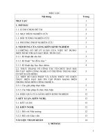 Sử dụng một số kĩ thuật dạy học tích cực nhằm nâng cao chất lượng dạy học tiết ôn tập phần mạng điện trong nhà môn công nghệ 8 ở trường THCS xuân bình  