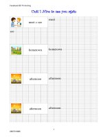 Vở tập viết Tiếng Anh  4