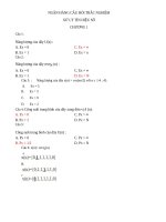 câu hỏi xử lý tín hiệu số chương 1