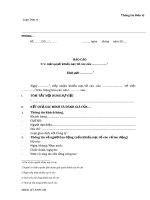 Báo cáo giải quyết khiếu nại tố cáo