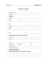 Biên bản làm việc với người khiếu nại tố cáo