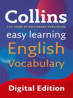 Collins Easy Learning English Vocabulary