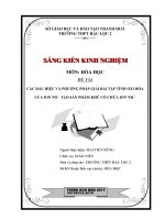 Các dấu hiệu và phương pháp giải bài tập tính oxy hóa của ion NO3  tạo sản phẩm khử có chứa ion NH4+ 