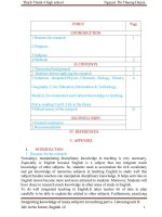 Integrating knowledge of many subjects in teaching part a  reading unit 8 life in the future, english 12 