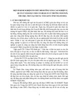 Một số kinh nghiệm tổ chức bồi dưỡng nâng cao năng nghiệp vụ quản lý giáo dục cho CBQL trường mầm non, tiểu học, THCS tại trung tâm GDTX tỉnh than 