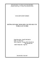 Một số biện pháp rèn luyện kĩ năng nói cho học sinh lớp 6 trong bài luyện nói kể chuyện 