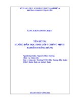 Hướng dẫn học sinh lớp 7 chứng minh ba điểm thằng hàng  