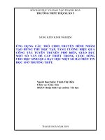 Ứng dụng các trò chơi truyền hình nhằm tạo hứng thú học tập, tăng cường hiệu quả công tác tuyên truyền phổ biến 