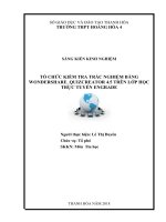 TỔ CHỨC KIỂM TRA TRẮC NGHIỆM BẰNG WONDERSHARE QUIZCREATOR 4 5 TRÊN lớp học TRỰC TUYẾN ENGRADE 