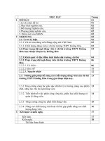 Thực trạng và giải pháp nhằm nâng cao chất lượng đảng viên ở chi bộ trường THPT hoằng hóa tỉnh thanh hóa trong giai đoạn hiện nay