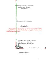 Những giải pháp giáo dục tích cực để xây dựng tập thể lớp 11b7 trường THPT bỉm sơn đoàn kết, giàu lòng thương yêu và thi đua sôi nổi trong học tập và rèn luyện 