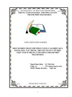 Một số biện pháp góp phần nâng cao hiệu quả giảng dạy tác phẩm truyện ngắn văn học việt nam ở trung tâm GDTX thành phố thanh hóa 