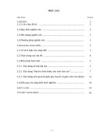 Một số kinh nghiệm chủ nhiệm lớp đầu cấp 