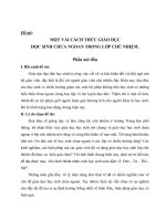 Một vài cách thức giáo dục học sinh chưa ngoan trong lớp chủ nhiệm 