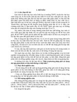 Một số phương pháp giải các dạng bài tập giảm phân và thụ tinh không có đột biến 