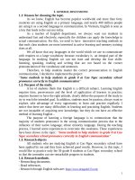 Some methods to help students in grade 8 at cao ngoc secondary school pronounce correctly in english communication 