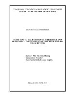 Some tips to help students be interested and do well in reading exercises in general certificate secondary examination 