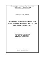 Một số biện pháp giáo dục đoàn viên, thanh niên bằng hình thức kỉ luật tích cực trong trường THPT 
