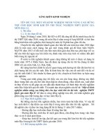 Một số kinh nghiệm nhằm nâng cao hứng thú cho học sinh khi ôn thi trắc nghiệm THPT quốc gia môn địa lí 