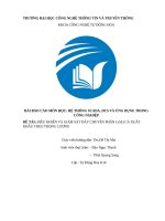 Điều khiển và giám sát dây chuyền phân loại cá xuất khẩu theo trọng lượng