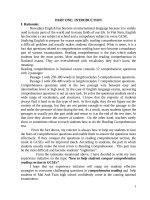 how to help students conquer comprehension reading section in GCSEs 