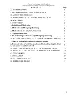 Ways of motivating grade 10 students at le loi upper secondary school in speaking lessons 