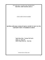 Hướng dẫn học sinh sử dụng sơ đồ tư duy tự ôn tập kiến thức về hidrocacbon 