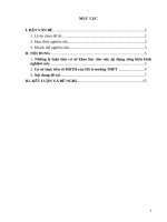 Các biện pháp tích cực nâng cao chất lượng tự học của học sinh lớp chủ nhiệm bậc THPT 