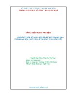 Phương pháp sử dụng bản đồ tư duy trong quá trình dạy học ngữ văn 8 ở trường THCS hồi xuân 