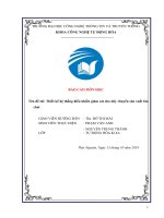 Thiết kế hệ thống điều khiển giám sát cho dây chuyển sản xuất bia chai