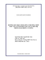 Hướng dẫn học sinh lớp 12 trường THPT chu văn an giải bài tập vật lý đồ thị trong dao động và sóng  