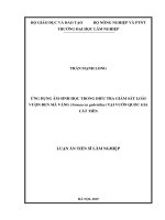 Ứng dụng âm sinh học trong điều tra giám sát loài vượn đen má vàng (nomascus gabriellae) tại vườn quốc gia cát tiên