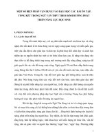 Một số biện pháp vận dụng vào dạy học bài ôn tập, tổng kết trong ngữ văn THPT theo định hướng phát triển năng lực người học 