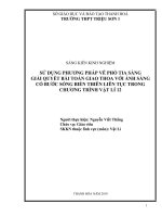 Sử dụng phương pháp vẽ phổ tia sáng giải quyết bài toán giao thoa với ánh sáng có bước sóng biến thiên liên tục trong chương trình vật lí 12 