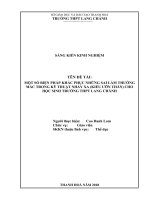 Một số biện pháp khắc phục những sai lầm thường mắc trong kỹ thuật nhảy xa (kiểu ưỡn thân) cho học sinh lớp 11 trường THPT lang chánh 