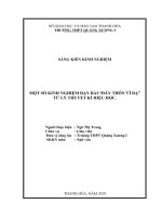 Một số kinh nghiệm dạy bài  đây thôn vĩ dạtừ lý thuyết kí hiệu học 