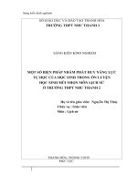 Một số biện pháp nhằm phát huy năng lực tự học của học sinh trong ôn luyện học sinh mũi nhọn môn lịch sử ở trường THPT như thanh 2 